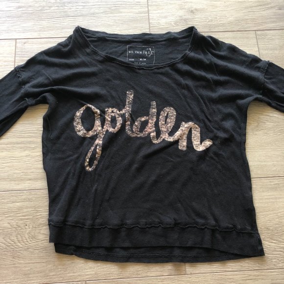 Free People We The Free Easy Graphic Tee Washed M - Picture 2 of 10